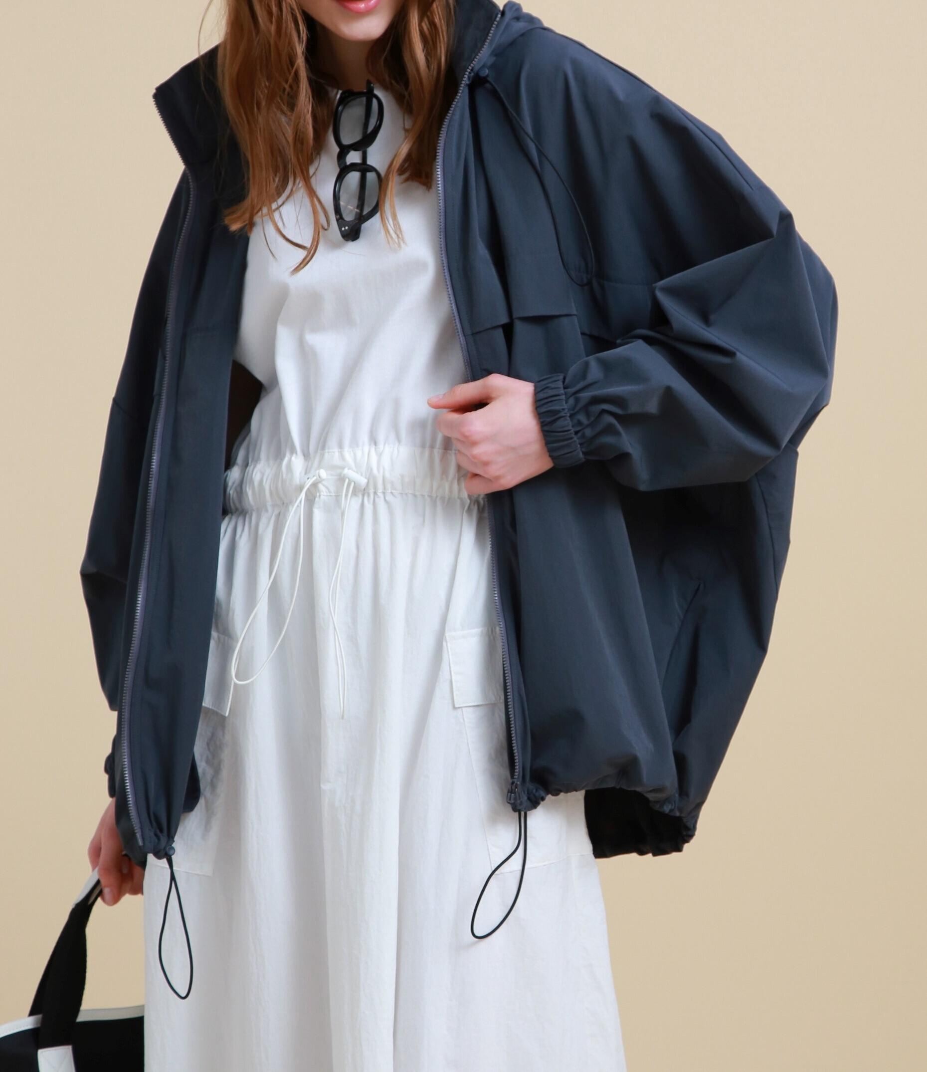 [THE HOLIDAY CLOSET]ドルマンフードコート グレー