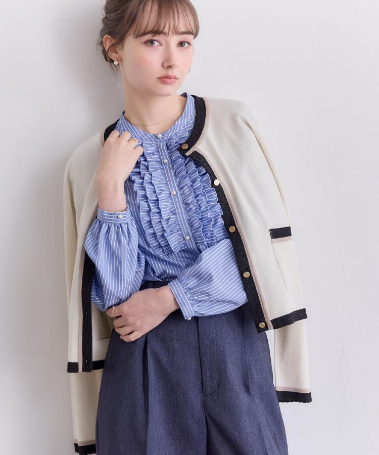クチュール ブローチ Couture Brooch SPRING配色カーディ （アイボリー(004)） アイボリー(004)