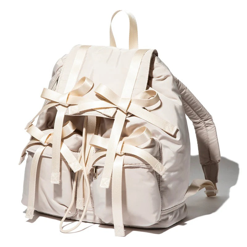 キャセリーニ Casselini リボン バックパック(Ribbon Backpack) (Beige) Beige