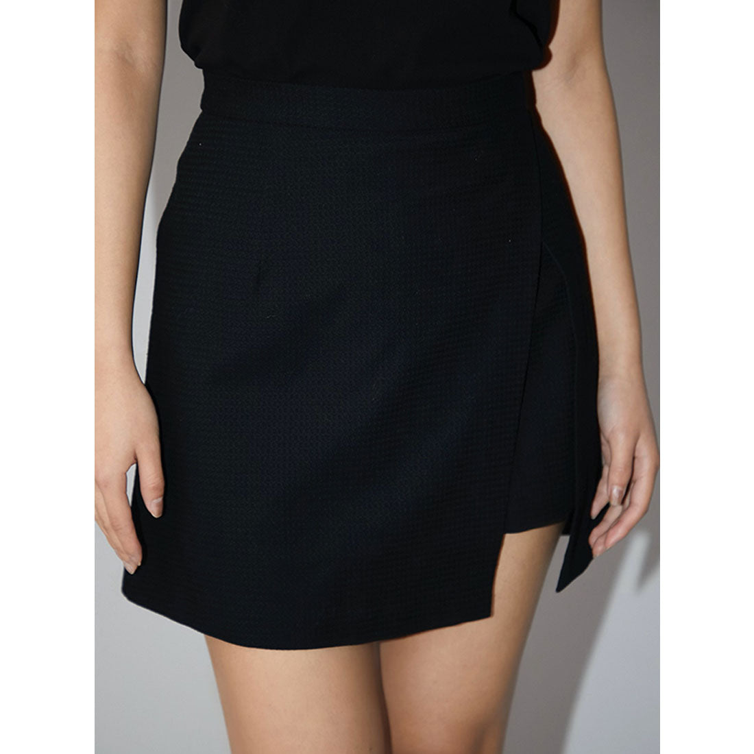 eimy istoire EIMY ISTOIRE Marin check wrap skirt shorts