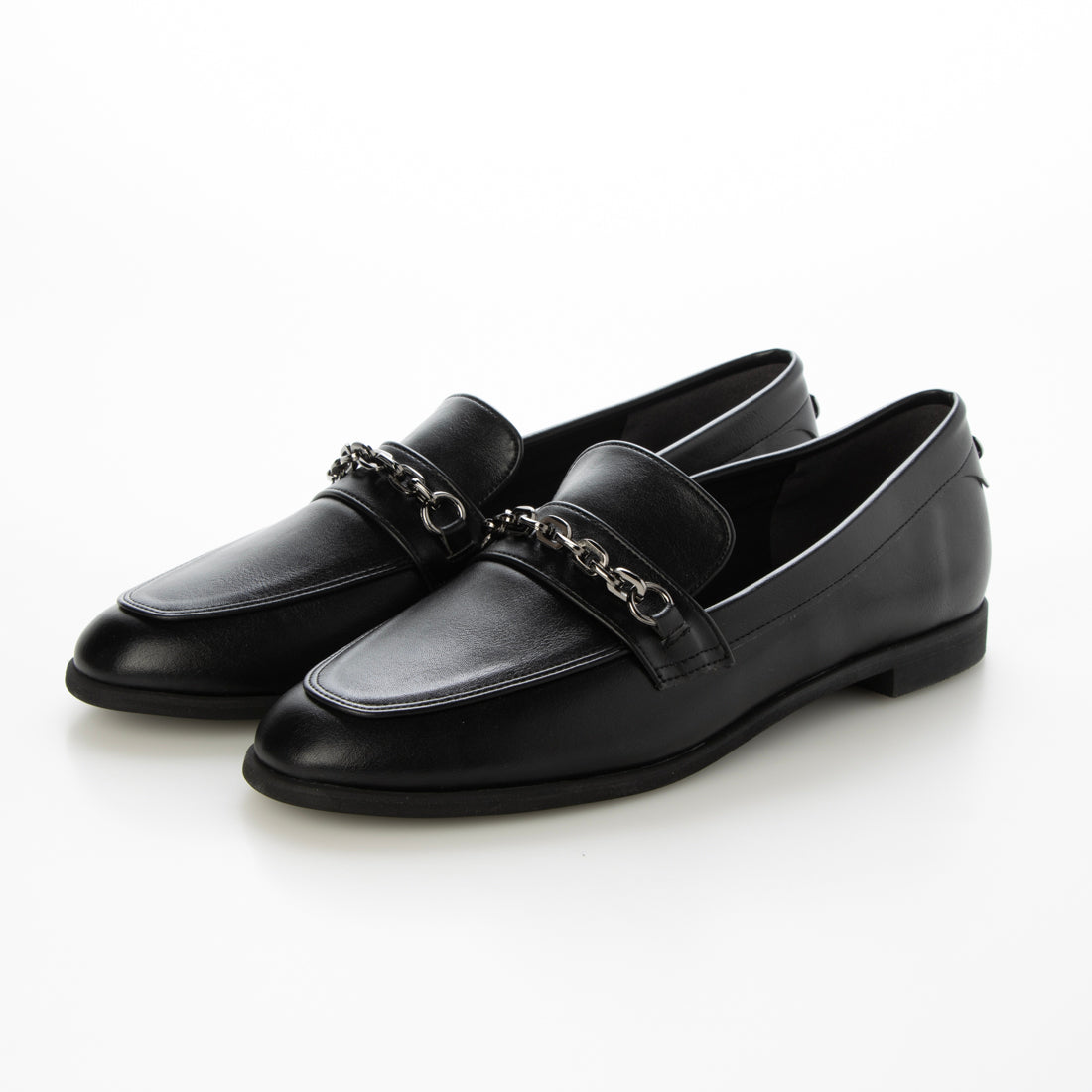ラフオレッタ Lauf oletta 【レイン対応】ソフトチェーンローファー(LRH124) (BLACK) BLACK