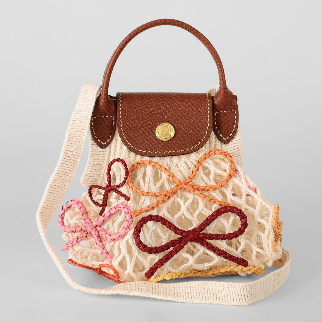 ロンシャン LONGCHAMP ショルダーバッグ ル プリアージュ フィレ メッシュバッグ XSサイズ 10139 HJB 037 (エクリュ) エクリュ