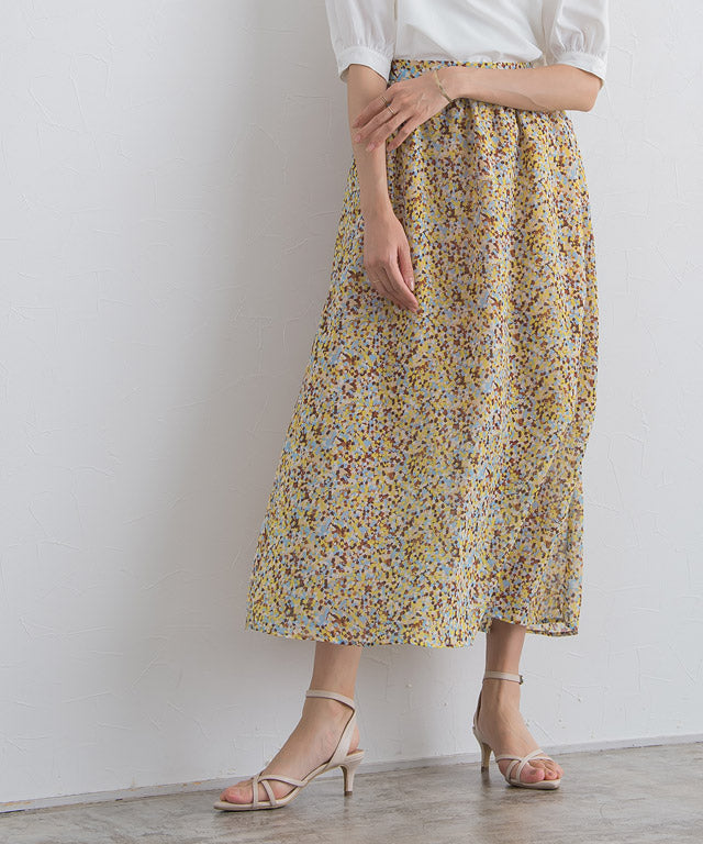 Marvelous by Pierrot Paint Pattern Narrow Skirt