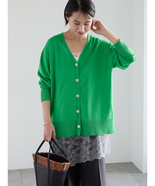 テチチ Te chichi 2WAYカシュクールVネックカーディガン《2026 spring catalog item》 （グリーン） グリーン